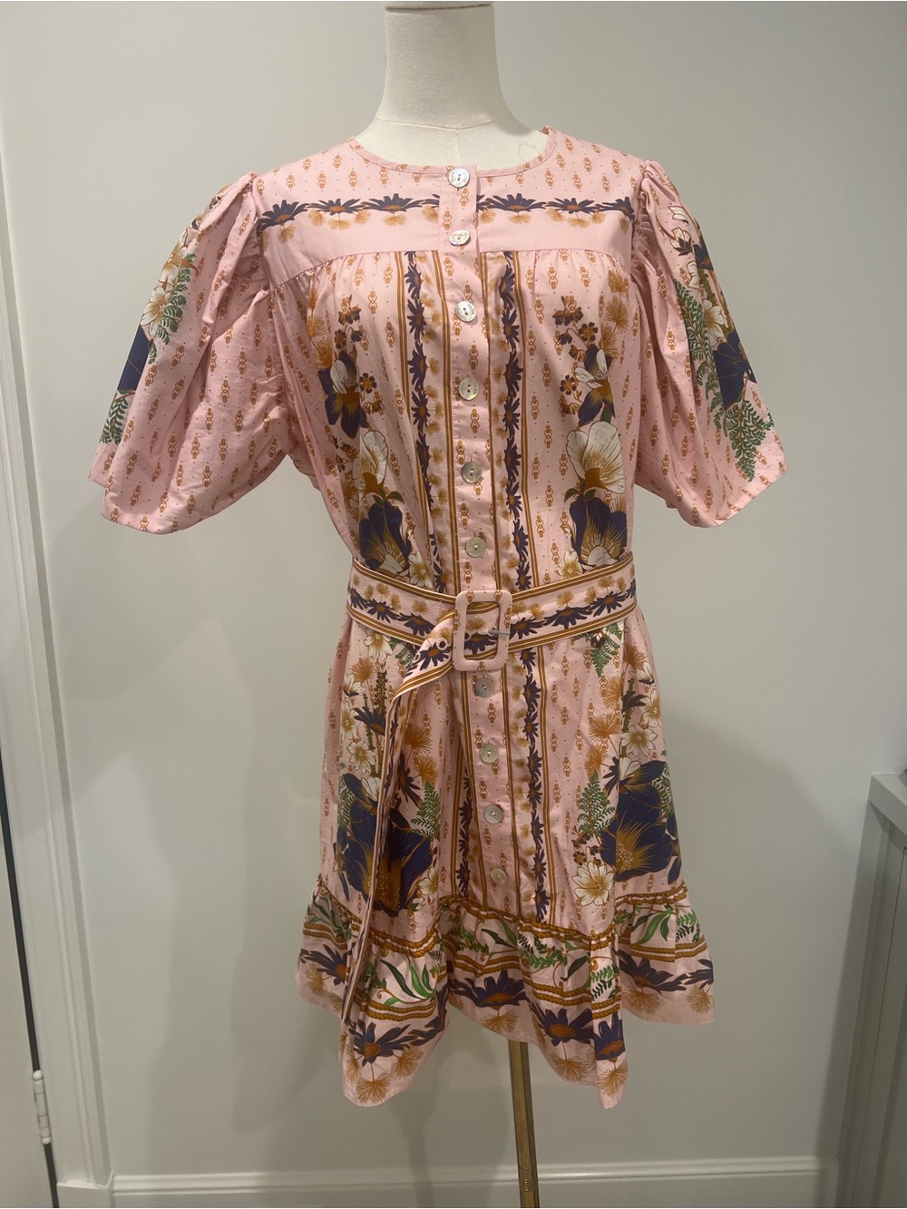 FARM Rio Pink Dream Garden Belted Dress - Picture 5 of 7